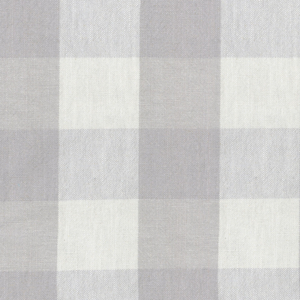 Claiborne Check Fog 250451 by ED Ellen DeGeneres Designer Fabric - 55%Linen 45%Cotton CHINA 30000 Horizontal: 6.75 and Vertical: 6.75 54 - Swanky Fabrics -