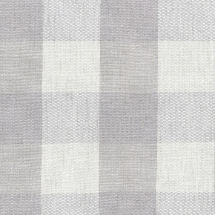 Claiborne Check Fog 250451 by ED Ellen DeGeneres Designer Fabric - 55% Linen 45% Cotton CHINA 30000 Horizontal: 6.75 and Vertical: 6.75 54 - Swanky Fabrics -