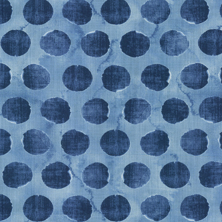 SELVA SPOTS DENIM 250700 by ED Ellen DeGeneres Designer Fabric - 70% Cotton 30% Polyester 42000 Horizontal: 13.5 and Vertical: 13.5 54 - Swanky Fabrics -