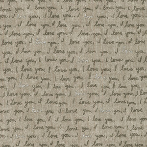 I Love You Natural 250721 by ED Ellen DeGeneres Designer Fabric