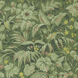 Palmette (Wp) # 01 Forest by 1838 Wallcoverings Designer Wallpaper