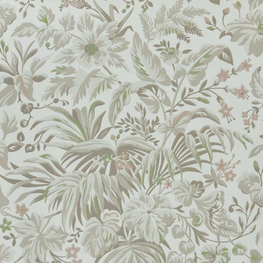 Palmette (Wp) # 05 Natural by 1838 Wallcoverings Designer Wallpaper V&A Decorative Papers Iii HALF DROP PASTE THE WALL UNITED KINGDOM V-12.75" H-25.5" 20.5"X11YD - Swanky Fabrics -