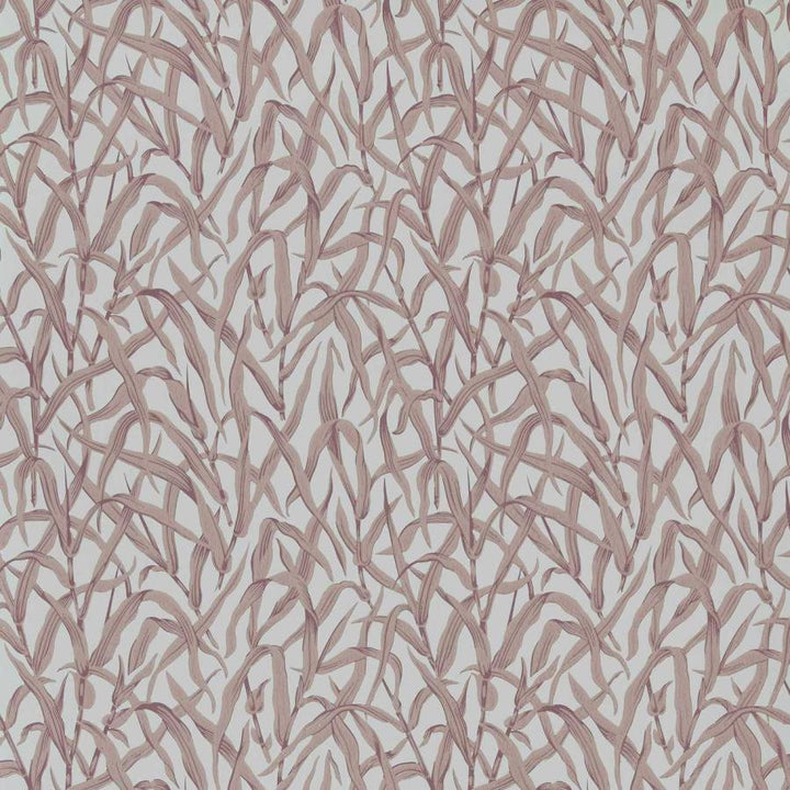 Ornamental Grasses (Wp) # 03 Rose by 1838 Wallcoverings Designer Wallpaper V&A Decorative Papers Iii STRAIGHT PASTE THE WALL UNITED KINGDOM V-21" 20.5"X11YD - Swanky Fabrics -