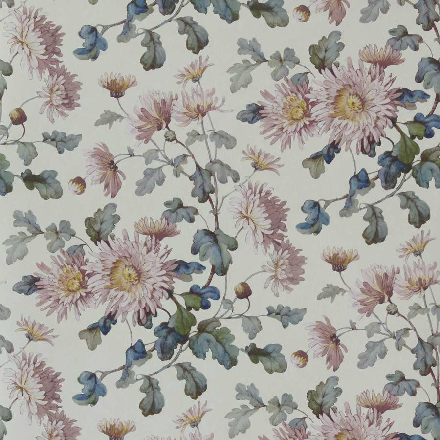 Charlotte (Wp) # 03 Blush by 1838 Wallcoverings Designer Wallpaper V&A Decorative Papers Iii STRAIGHT PASTE THE WALL UNITED KINGDOM V-15.75" 20.5"X11YD - Swanky Fabrics -