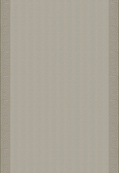 Greek Key Embroidery Pebble and Taupe 25800 by Schumacher Designer Fabric COLLECTION-NAME-TBA-25800 75% Cotton, 25% Linen Martindale 20,000 Horizontal: - and Vertical: 4.25 57 - Swanky Fabrics -