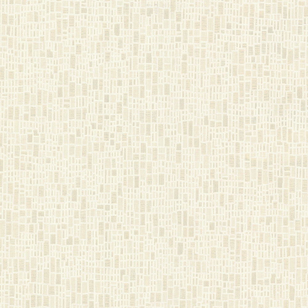 Spencer Sand Mosaic Wallpaper by Decorline Designer Prism Covers about 56.4 square feet 20.5-in by 33-ft long roll Unpasted 25.2 - Swanky Fabrics -