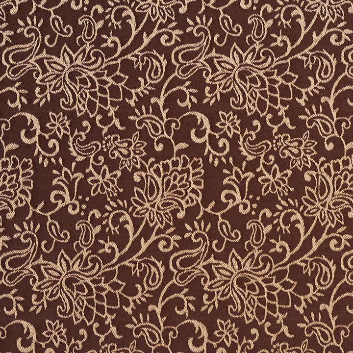 2603 Sable/Garden by Charlotte Designer Fabric Uptown Jacquards VI 100% Woven Polyester Asia Exceeds 70,000 Wyzenbeek Rubs (Heavy Duty) Horizontal: 6" x Vertical: 7" 54 Inches - Swanky Fabrics -