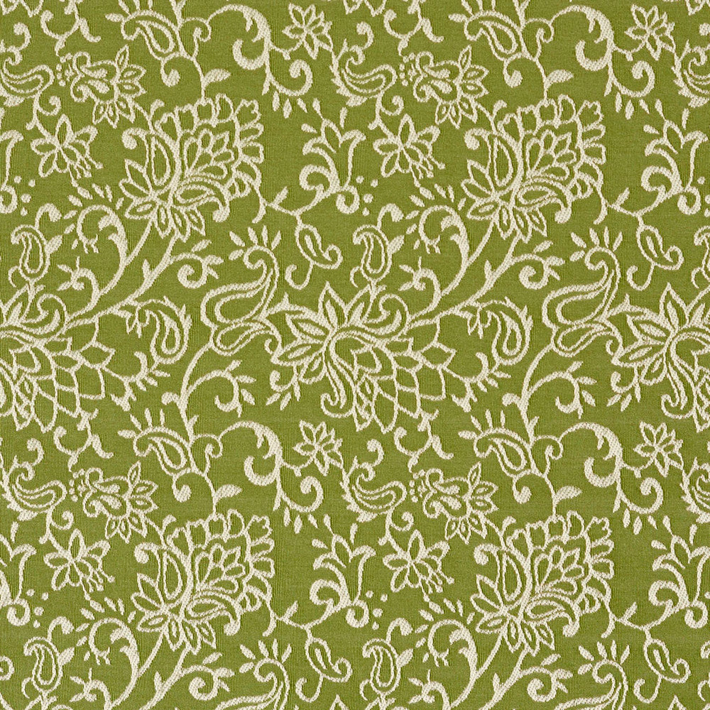 2604 Fern/Garden by Charlotte Designer Fabric Uptown Jacquards VI 100% Woven Polyester Asia Exceeds 70,000 Wyzenbeek Rubs (Heavy Duty) Horizontal: 6" x Vertical: 7" 54 Inches - Swanky Fabrics -