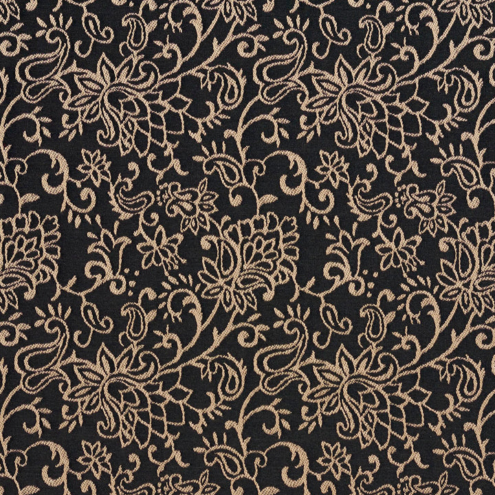 2606 Onyx/Garden by Charlotte Designer Fabric Uptown Jacquards VI 100% Woven Polyester Asia Exceeds 72,000 Wyzenbeek Rubs (Heavy Duty) </p><p>Repeat: Horizontal: 6" x Vertical: 7" 54 Inches - Swanky Fabrics -