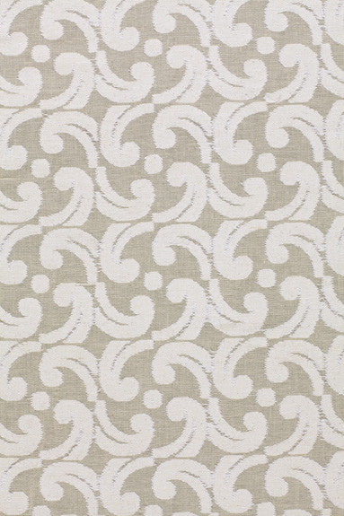 Baroque Cutwork Natural 2608480 by Schumacher Designer Fabric - 100% Cotton - Horizontal: 5 and Vertical: 5.5 48 - Swanky Fabrics -
