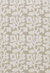 Vine Cutwork Natural 2609380 by Schumacher Designer Fabric