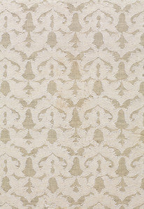 Heart Vine Cutwork Natural 2609520 by Schumacher Designer Fabric