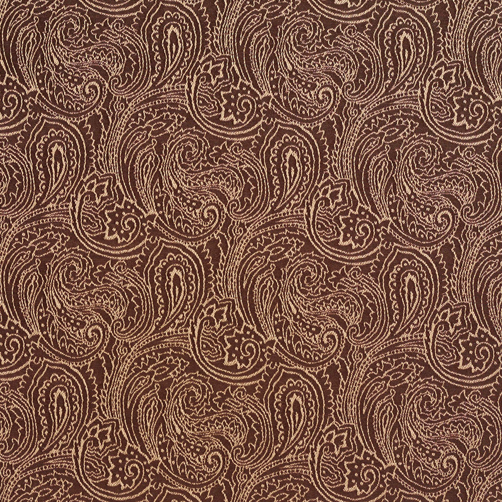 2630 Sable/Paisley by Charlotte Designer Fabric Uptown Jacquards VI 100% Woven Polyester Asia Exceeds 80,000 Wyzenbeek Rubs (Heavy Duty) </p><p>Repeat: Horizontal: 6.75 " x Vertical: 7.5" 54 Inches - Swanky Fabrics -