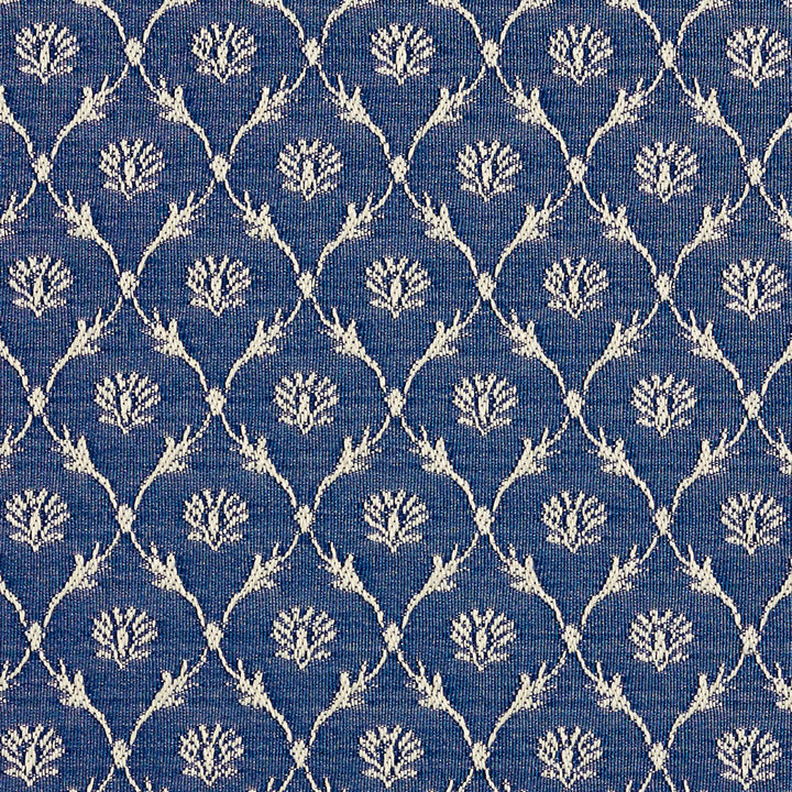2636 Wedgewood/Trellis by Charlotte Designer Fabric Uptown Jacquards VI 100% Woven Polyester Asia Exceeds 70,000 Wyzenbeek Rubs (Heavy Duty) Horizontal: 1.5" x Vertical: 1.5" 54 Inches - Swanky Fabrics -