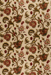 Jacobean Printed Crewel Burnish Sage 2639312 by Schumacher Designer Fabric