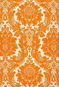 Harmon Manor Ii Tangerine 2643541 by Schumacher Designer Fabric
