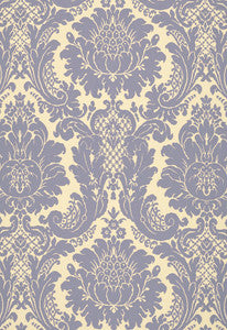 Harmon Manor Ii Blue 2643543 by Schumacher Designer Fabric