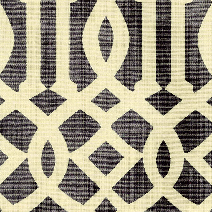Imperial Trellis Parchment/Midnight 2643760 by Schumacher Fabric Schumacher Fabric Imperial Trellis Parchment/Midnight 2643760Fabric LINEN 100% UNITED STATES OF AMERICA </p><p>Repeat: H: HORZ. 6 3/4" (17CM) , V: VERT. 12 1/2" (32CM) 54 - Fabric Carolina -