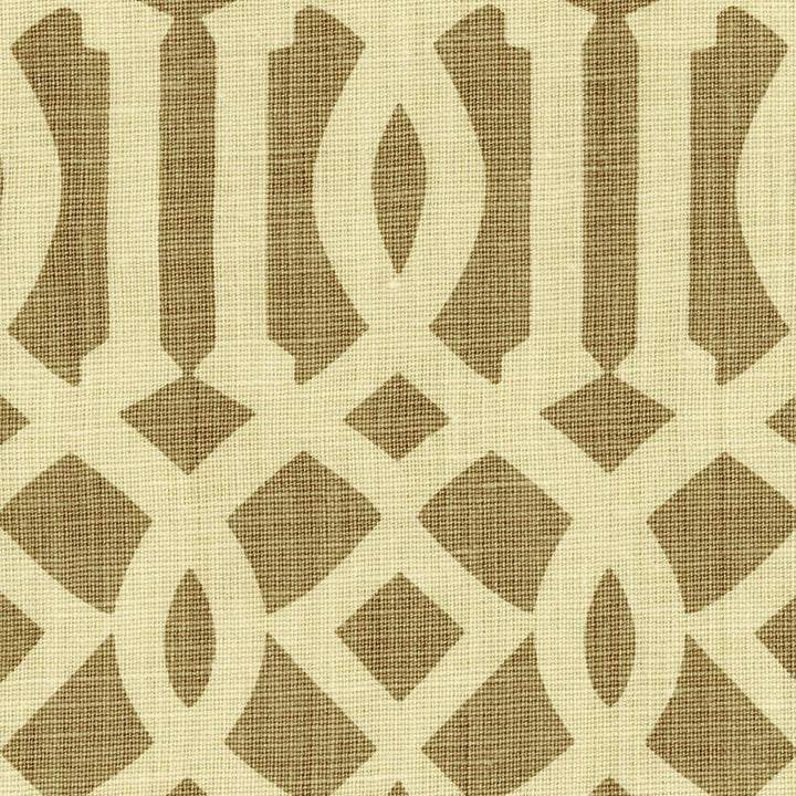 Imperial Trellis Natural/Coffee 2643761 by Schumacher Fabric Schumacher Fabric Imperial Trellis Natural/Coffee 2643761Fabric LINEN 100% UNITED STATES OF AMERICA </p><p>Repeat: H: HORZ. 6 3/4" (17CM) , V: VERT. 12 1/2" (32CM) 54 - Fabric Carolina -