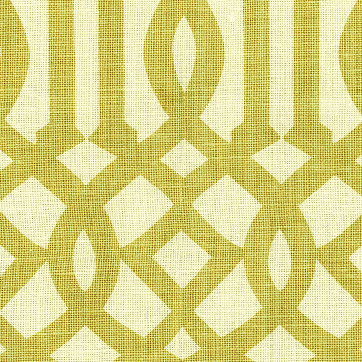 Imperial Trellis Citrine/Ivory 2643762 by Schumacher Designer Fabric PRINT HAPPY See Sample UNITED STATES OF AMERICA - </p><p>Repeat: Horizontal: 6 3/4" (17CM) and Vertical: 12 1/2" (32CM) 54" WIDE (137CM) - Swanky Fabrics -