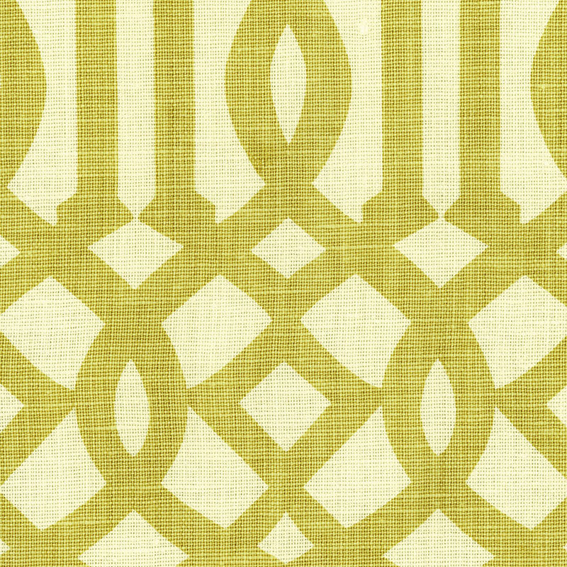 Imperial Trellis Citrine/Ivory 2643762 by Schumacher Fabric Schumacher Fabric Imperial Trellis Citrine/Ivory 2643762Fabric LINEN 100% UNITED STATES OF AMERICA </p><p>Repeat: H: HORZ. 6 3/4" (17CM) , V: VERT. 12 1/2" (32CM) 54 - Fabric Carolina -