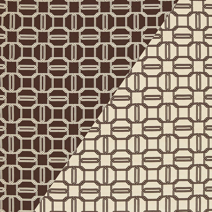 Emerald Cut Mink & Ivory 2643901 by Schumacher Designer Fabric TESSERA I SMALL PATTERNS COTTON 100% UNITED STATES OF AMERICA </p><p>Repeat: Horizontal: 4 1/2" (11CM) and Vertical: 4 1/2" (11CM) 54 - Swanky Fabrics -