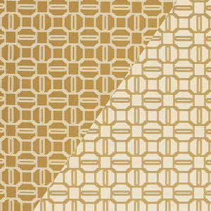 Emerald Cut Biscuit & Ivory 2643904 by Schumacher Designer Fabric