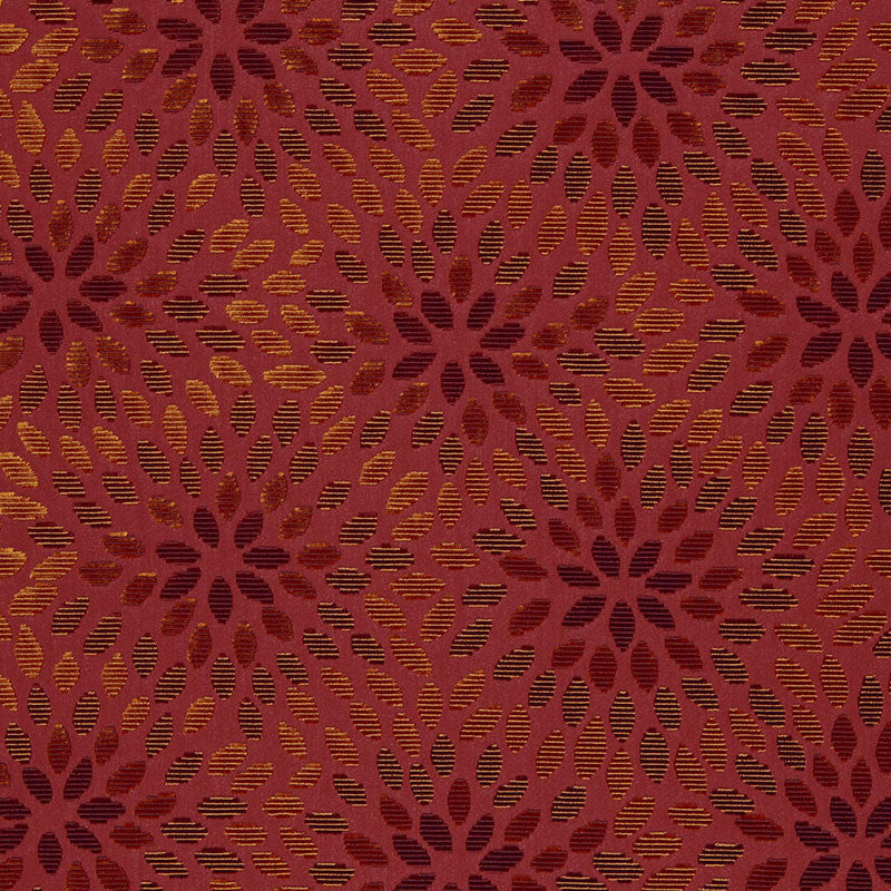 Kiku Silk Velvet Cerise & Cinnabar 2644282 by Schumacher Fabric Schumacher Fabric Kiku Silk Velvet Cerise & Cinnabar 2644282Fabric SILK 49% INDIA </p><p>Repeat: H: HORZ. 12 3/4" (32CM) , V: VERT. 12 1/4" (31CM) 54 - Fabric Carolina -