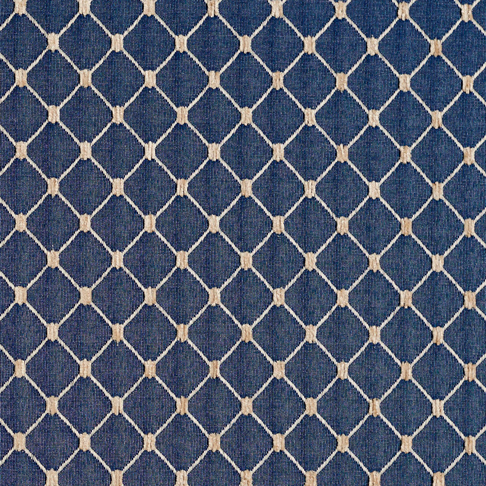 2645 Wedgewood/Diamond by Charlotte Designer Fabric Uptown Jacquards VI 100% Woven Polyester Asia Exceeds 70,000 Wyzenbeek Rubs (Heavy Duty) Horizontal: 1.75" x Vertical: 1.5" 54 Inches - Swanky Fabrics -