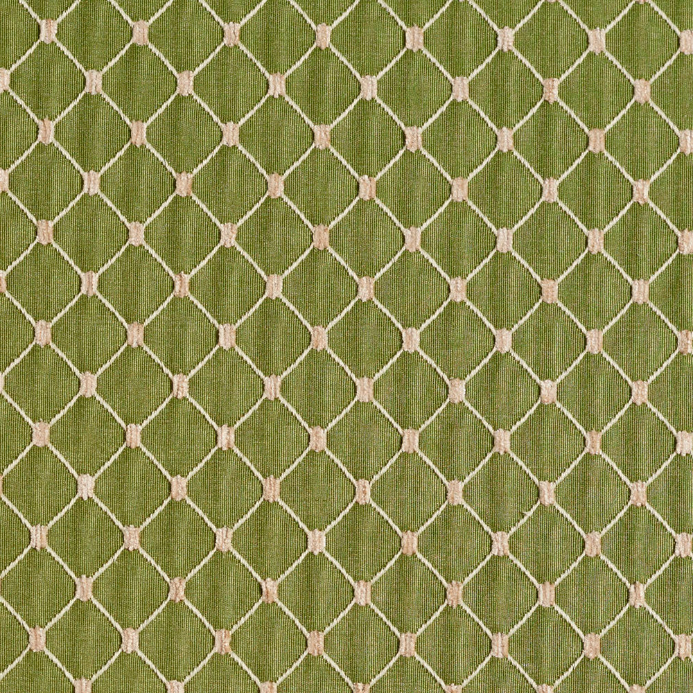 2649 Fern/Diamond by Charlotte Designer Fabric Uptown Jacquards VI 100% Woven Polyester Asia Exceeds 70,000 Wyzenbeek Rubs (Heavy Duty) Horizontal: 1.75" x Vertical: 1.5" 54 Inches - Swanky Fabrics -