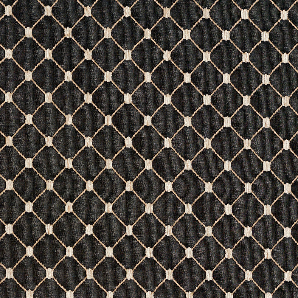 2651 Onyx/Diamond by Charlotte Designer Fabric Uptown Jacquards VI 100% Woven Polyester Asia Exceeds 116,000 Wyzenbeek Rubs (Heavy Duty) </p><p>Repeat: Horizontal: 1.75" x Vertical: 1.5" 54 Inches - Swanky Fabrics -