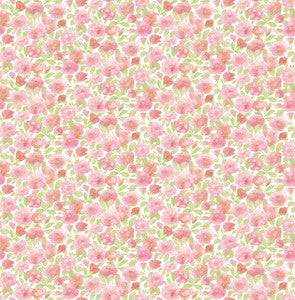 Elsie Pink Floral Wallpaper by A-Street Prints Designer