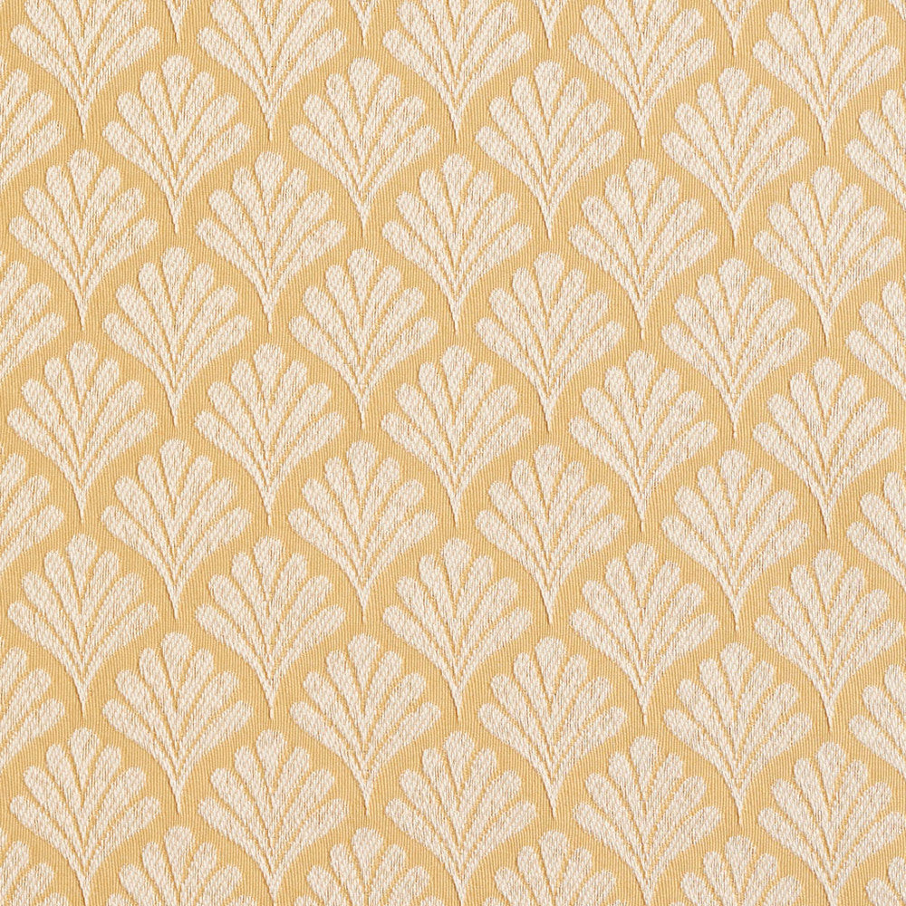 2662 Flax/Fan by Charlotte Designer Fabric Uptown Jacquards VI 100% Woven Polyester Asia Exceeds 70,000 Wyzenbeek Rubs (Heavy Duty) Horizontal: 1.75" x Vertical: 1.5" 54 Inches - Swanky Fabrics -