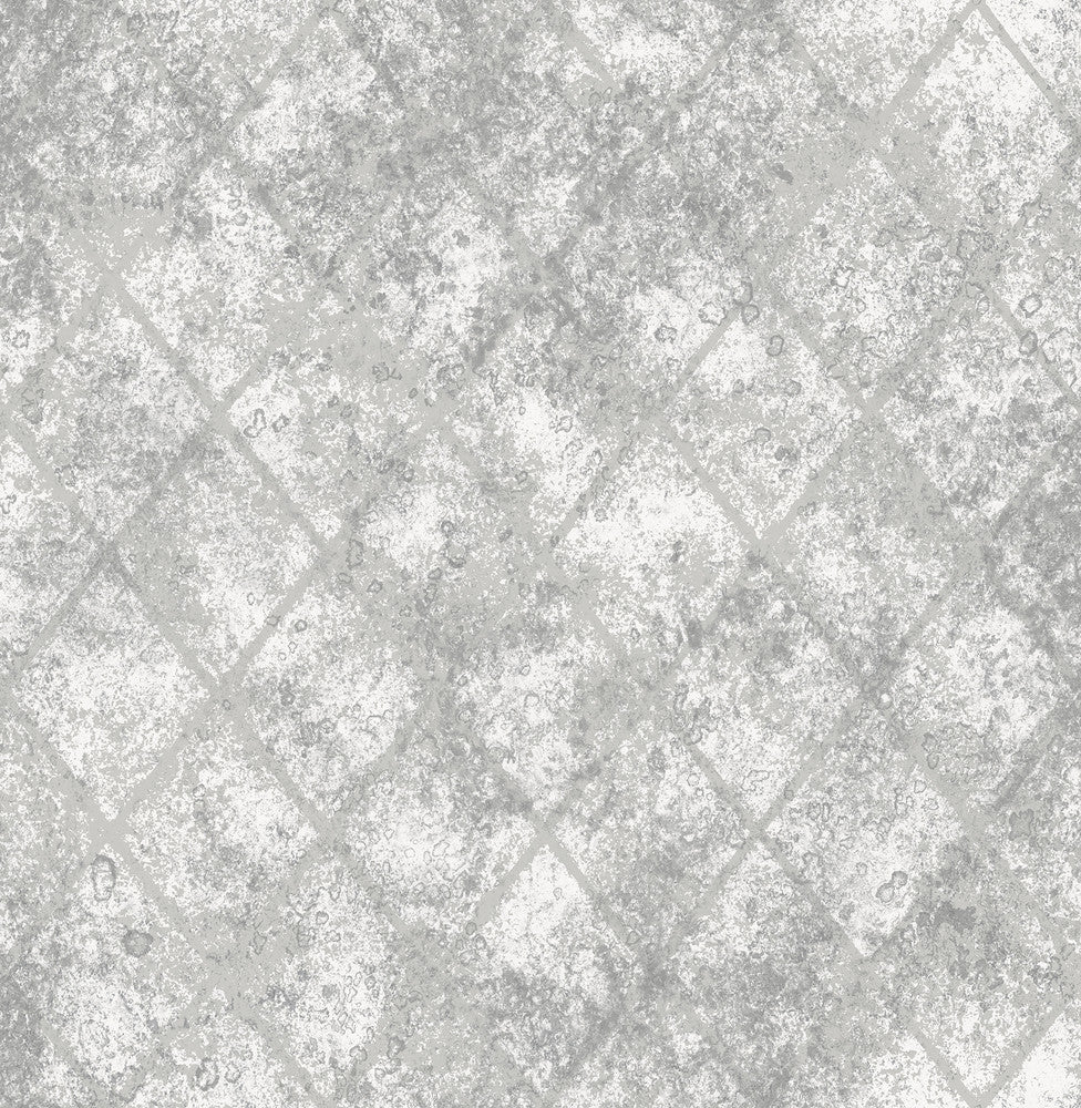 Silver Mercury Glass Wallpaper by A-Street Prints Designer Reclaimed Covers about 56.4 square feet 20.5-in by 33-ft long roll Unpasted 20.8 - Swanky Fabrics -
