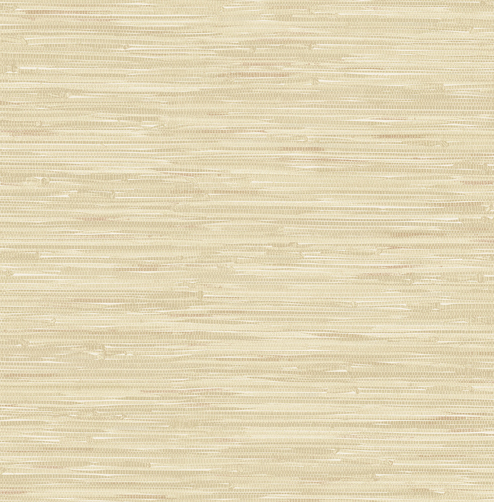 Natalie Taupe Faux Grasscloth Wallpaper by Brewster Designer For Your Bath III Covers about 56.4 square feet 20.5-in by 33-ft long roll Unpasted 10.5 - Swanky Fabrics -