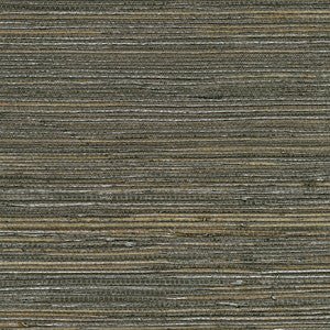 Shandong Chocolate Ramie Grasscloth Wallpaper by Kenneth James Designer