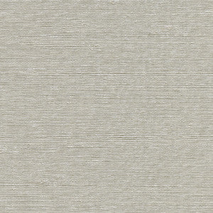 Aspero Light Grey Faux Grasscloth Wallpaper by Warner Designer