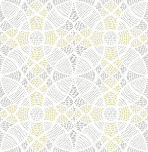 Zazen Yellow Geometric Wallpaper by A-Street Prints Designer