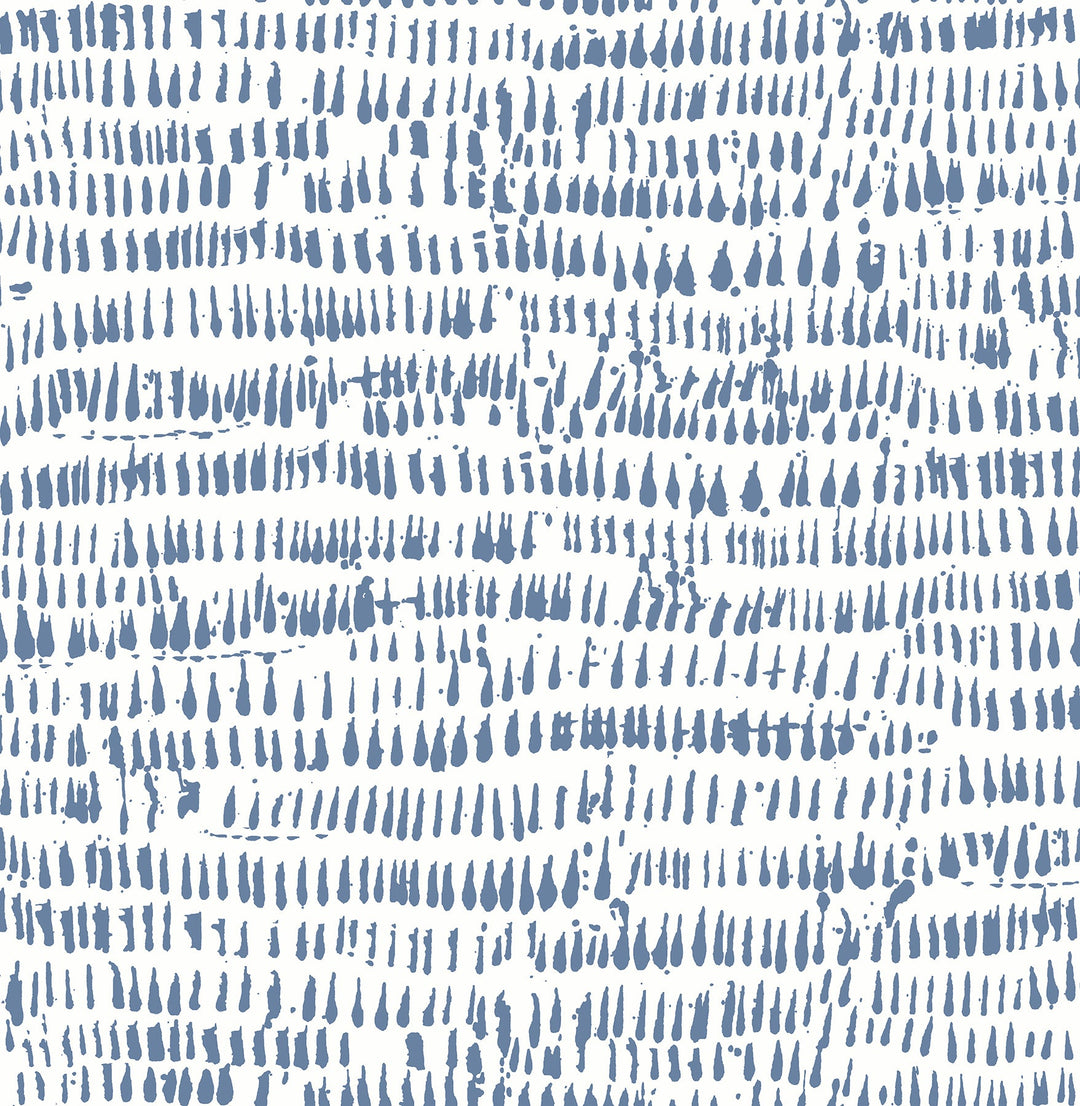Runes Blue Brushstrokes Wallpaper by A-Street Prints Designer