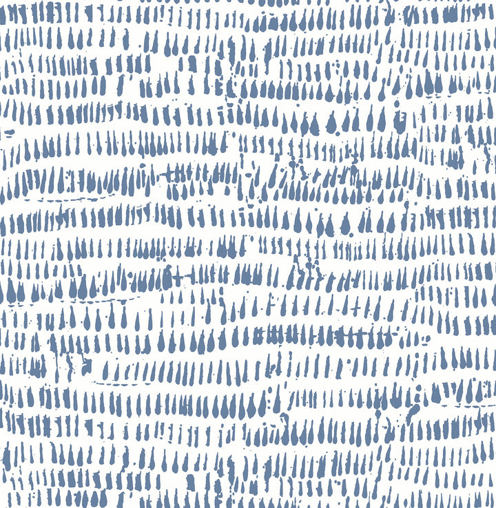 Runes Blue Brushstrokes Wallpaper by A-Street Prints Designer