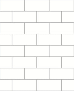 Parkway Off White Subway Tile Wallpaper by Brewster Designer