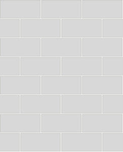 Parkway Light Grey Subway Tile Wallpaper by Brewster Designer