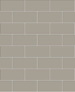 Parkway Grey Subway Tile Wallpaper by Brewster Designer