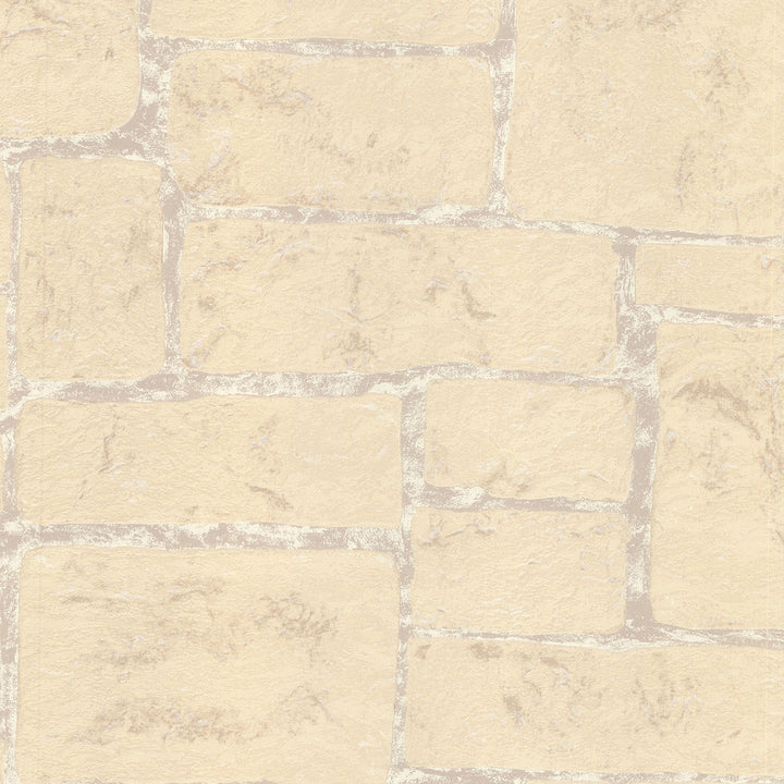 Uwharrie Cream Stone Wallpaper by Advantage Designer Stones & Woods Covers about 56.4 square feet 20.5-in by 33-ft long roll Unpasted 13 - Swanky Fabrics -
