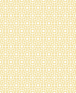 Boxwood Yellow Geometric Wallpaper by A-Street Prints Designer