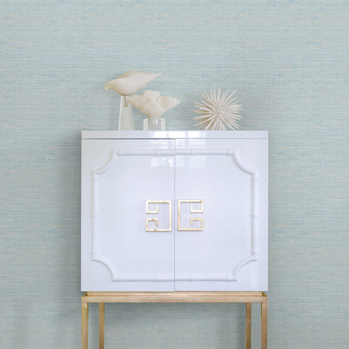 Lilt Blue Faux Grasscloth Wallpaper by A-Street Prints Designer