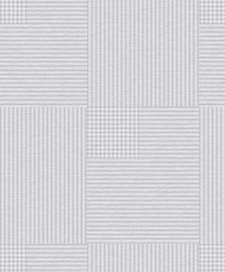 Ronald Off White Squares Wallpaper by Advantage Designer Geo Covers about 57.8 square feet 21-in by 33-ft long roll Unpasted 25 - Swanky Fabrics -