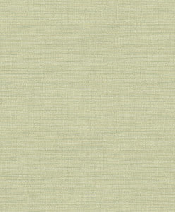 Ashleigh Green Linen Texture Wallpaper by Advantage Designer