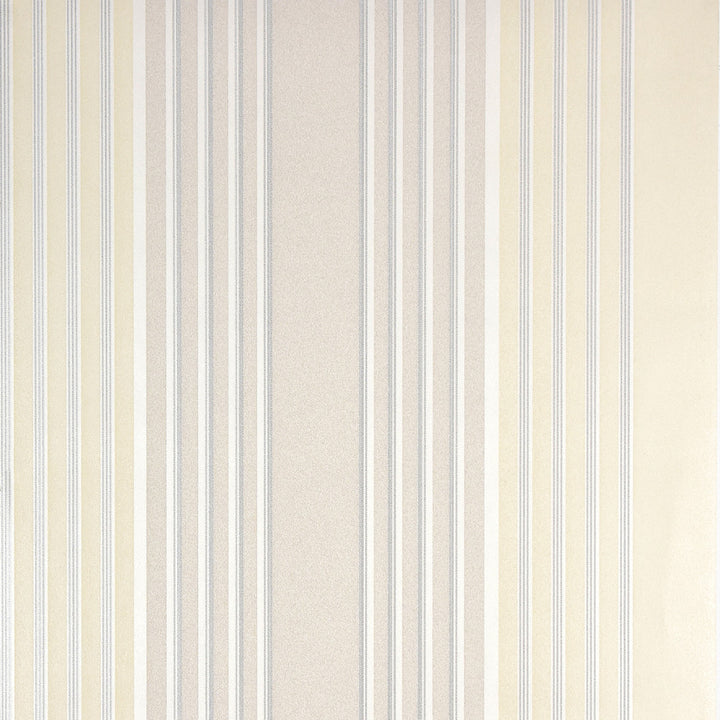 Vickie Taupe Stripe Wallpaper by Advantage Designer Surfaces Covers about 57.8 square feet 21-in by 33-ft long roll Unpasted 0 - Swanky Fabrics -