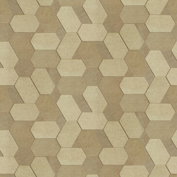 Plaza Light Brown Geometric Wallpaper by Advantage Designer Deluxe Covers about 56.4 square feet 20.5-in by 33-ft long roll Unpasted 20.1 - Swanky Fabrics -